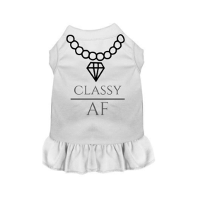 Classy AF (Color: White, Type: With Necklace, size: X Small)