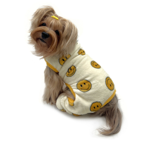 Ultra Plush Happy Face Front Sleeveless Pajamas (size: XS)