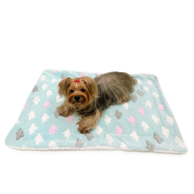Ultra Plush Fluffy Clouds Blanket (size: 30" x 20")
