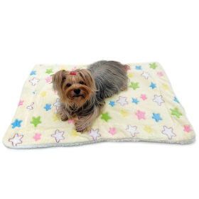 Ultra Plush Colorful Stars Blanket (size: 30" x 20")