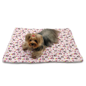 Girly Monkey Flannel/Plush Blanket (size: 30" x 20")