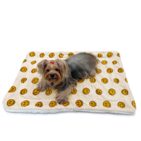 Ultra Plush Happy Face Blanket (size: 30" x 20")
