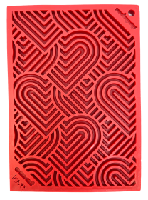Heart Design "Love" eMat Enrichment Lick Mat (size: small)