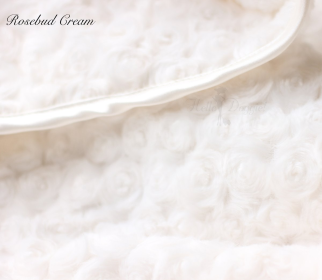 Rosebud Dog Blanket (Gender: Unisex, Age: Adults, Color: Cream, size: small)