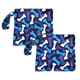 Blue Bone Yucky Puppy Dog Poop Bag Holders- Extra Large Size (Color: Blue, size: 6.75x9.25)