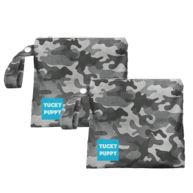 Gray Camo Dog Poop Bag Holders, Standard Size (Color: Gray)